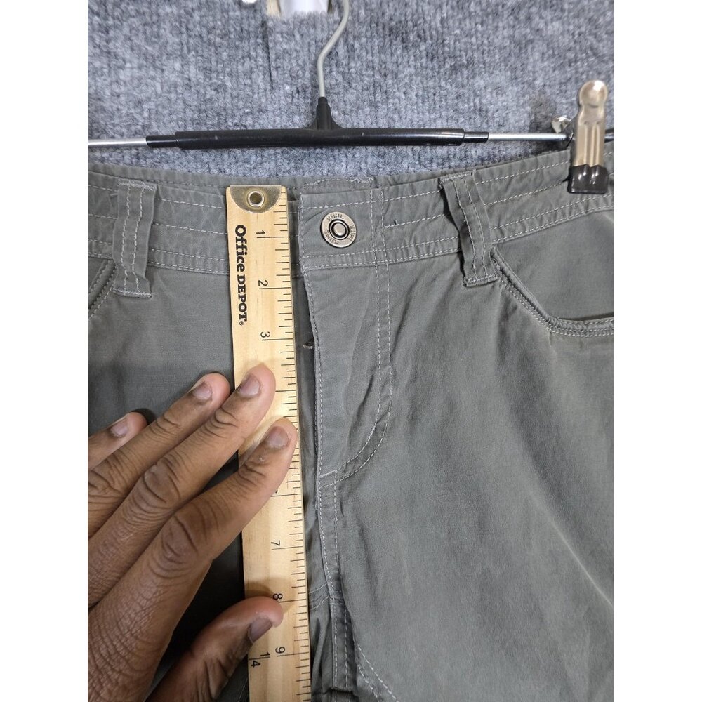 Kuhl Shorts Womens 10 Olive Green Stretch Outdoor Utility Hiking Casual Cargo - Picture 3 of 7